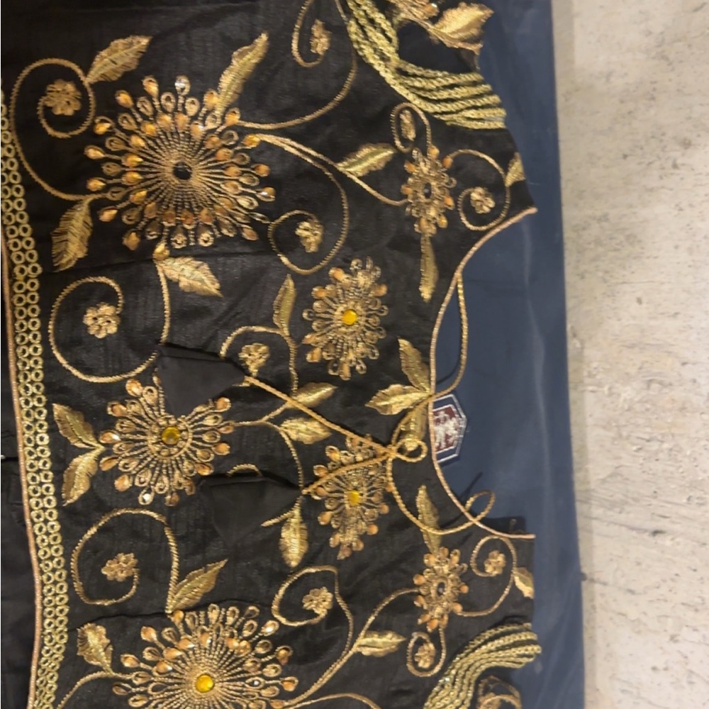 Black and golden blouse